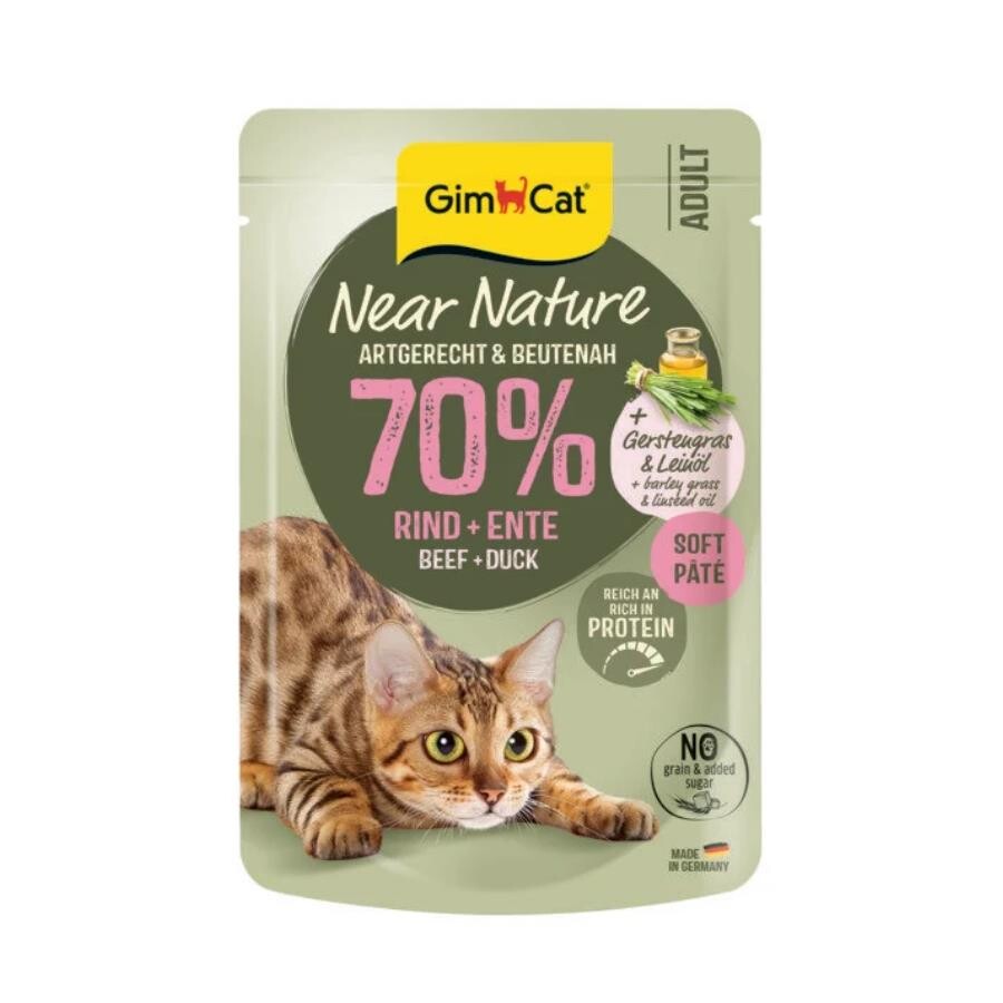 Gimcat Near Nature Sığır Etli&ördekli Yetişkin Kedi Konservesi 85 GR | SRC: Barcode: 4002064430737